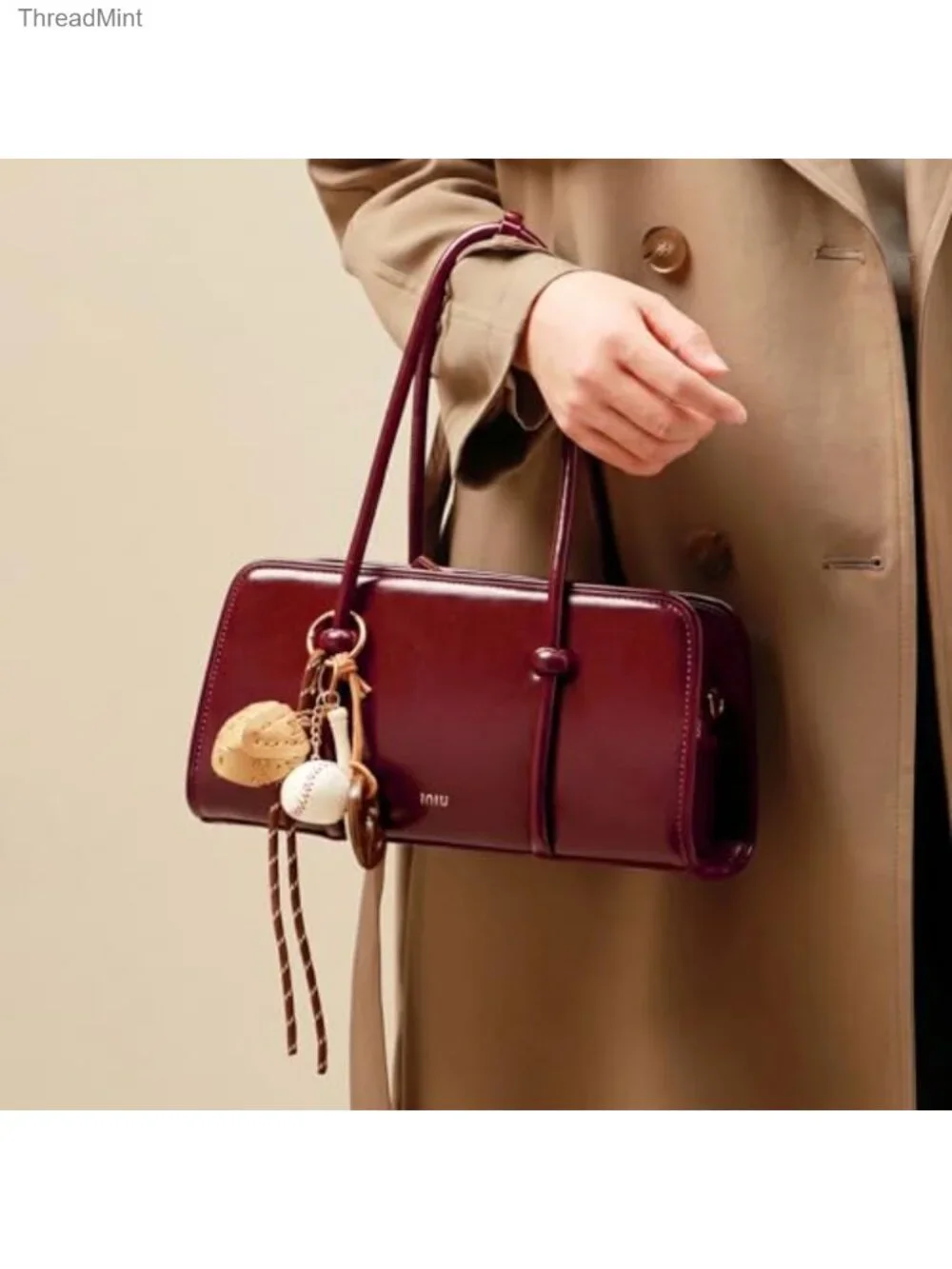 PU Leather Top Handle Satchel Bag Women's Crossbody Shoulder Purse Multi Pocket
